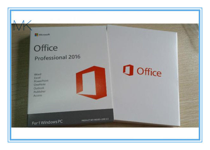 Echte Microsoft Office-de Flitsbestuurder met 32 bits/met 64 bits COA van USB van de Professional 2016productcode