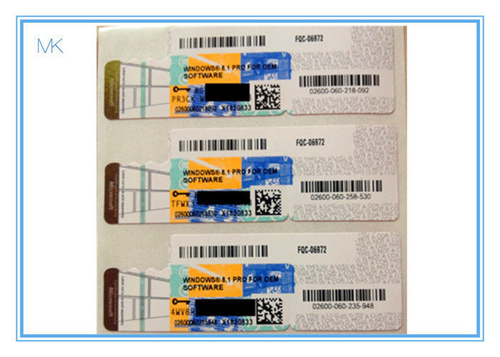 De echte OEM van de de Productcodesticker van Softwarewindows 8 Prosticker van de de Venstersvergunning