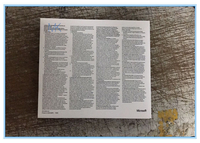 Verzegeld Microsoft Windows 10 Pro Professioneel OEM COA DVD Pak met 64 bits in het Spaans