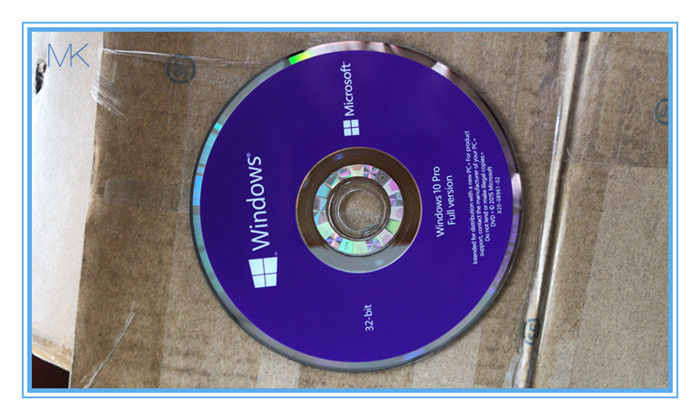 MS-Windows 10 Prooem Zeer belangrijk de Schijfplatform met 32 bits van PC met Veiligheidscode