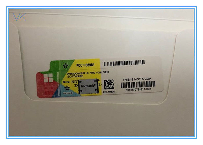 COA-Vensters 10 Promateriaal 32/64 van de Productcodesticker met Veiligheidsetiket