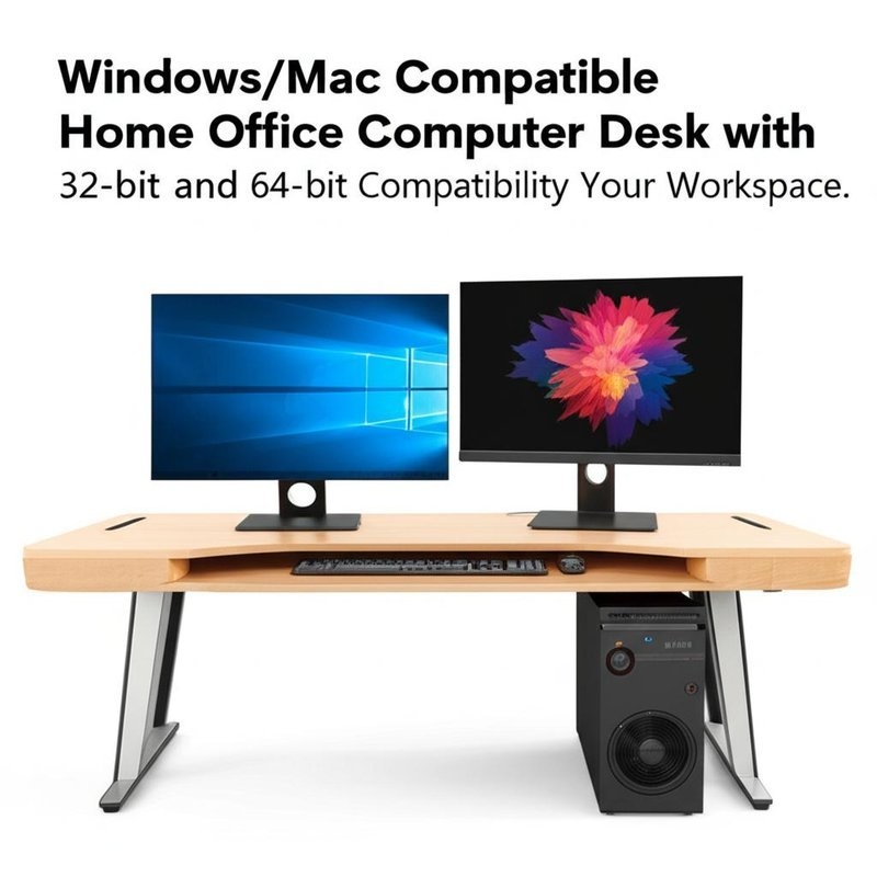Windows/Mac Compatibel Home Office Computer Desk met 32-bits en 64-bits Compatibiliteit Upgrade uw werkruimte