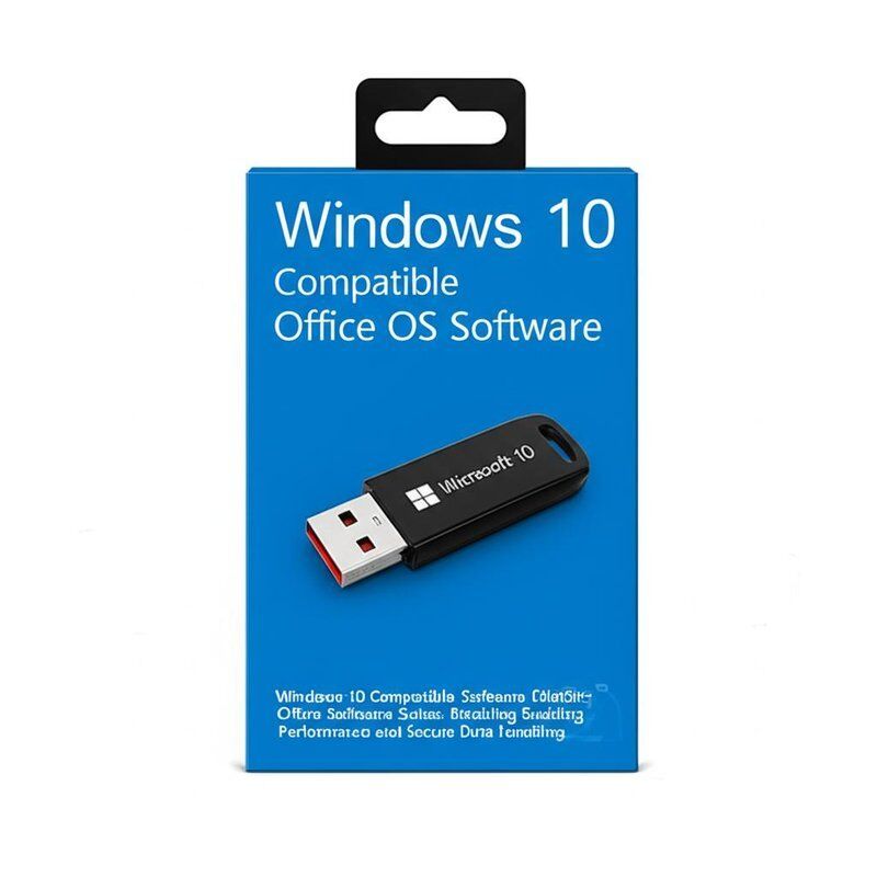 Windows 10-compatibele computer OS-software met Office-softwarepakketten die prestaties en veilige gegevensverwerking mogelijk maken