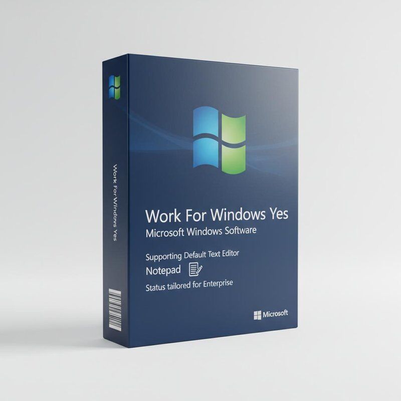 Werken voor Windows Ja Microsoft Windows Software ondersteunt standaard teksteditor Notepad en Status op maat voor Enterprise