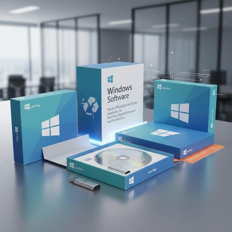 Levenslang gebruik van Microsoft Windows software, kantoorsuites en oplossingen voor bedrijfsactiviteiten en productiviteit