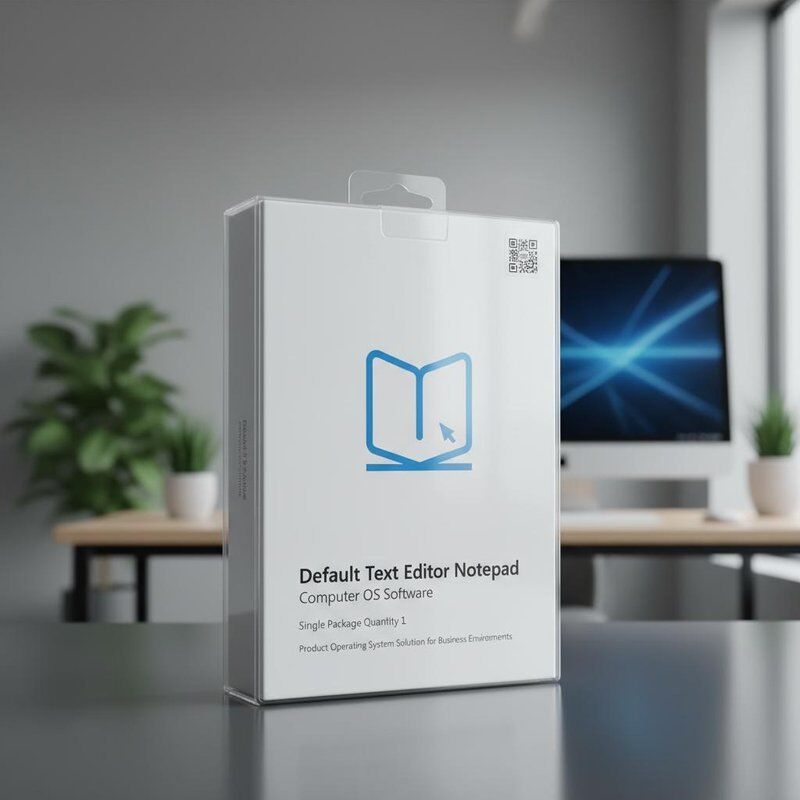 Default Text Editor Notepad Computer OS Software Single Package Quantity 1 Product Operating System Solution voor zakelijke omgevingen