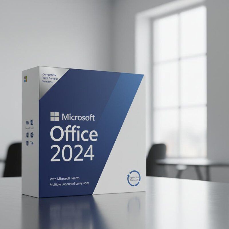 Compatibel met eerdere versies Microsoft Office 2024 met Microsoft Teams en meerdere ondersteunde talen ter ondersteuning van teamwork