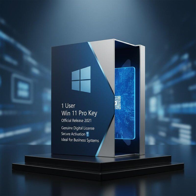 1 Gebruiker Win 11 Pro Key Officiële release 2021 Echte Digitale Licentie Veilige activering Ideaal voor zakelijke systemen